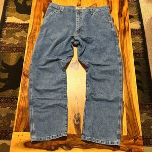 Wrangler Jeans ZM400AS Regular Fit Blue Denim Classic Five Pocket Men’s 36x30